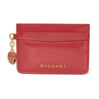 Bulgari Pre-owned Serpenti Forever Patent Leather Card Holder - unisex - Bvlgari Vintage - Vintage Wallets - Pink - ONE SIZE - Pre-owned