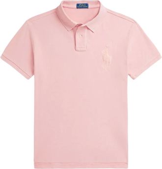 Polo Ralph Lauren Poloshirt met geborduurd logo - Roze