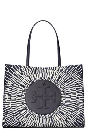 Tory Burch Small Ella Printed Tote in Navy Circle at Nordstrom