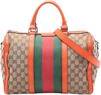 Gucci Pre-owned Handbags, female, Multicolor, Size: ONE SIZE Pre-owned Vintage Satchel