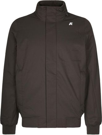 K-Way Black Olive/Blue Amaury Twill Marmotta Jacket