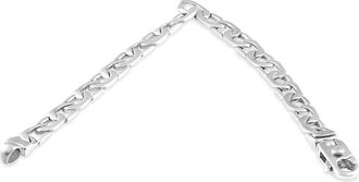 Pompeii3 Mens Curb & Mariner Mixed Link 14k Gold (26gram) or Platinum (42gram) 7.5mm Bracelet 8.5