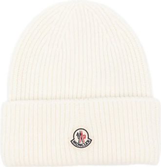 Moncler Cappello a coste - Bianco
