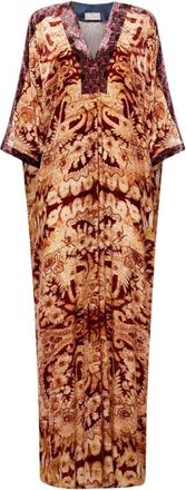 Pierre-Louis Mascia Kanada Dress - Dames - Maxi kleedjes - Geel - S - Kleedjes