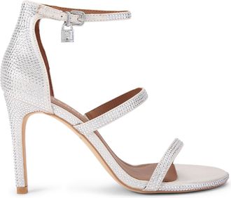 Kurt Geiger Womens Park Lane Sandals - White Fabric - Size UK 7