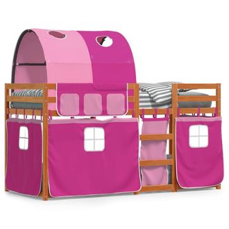 Berkfield Home Bunk Bed without Mattress Pink 80x200 cm Solid Wood Pine