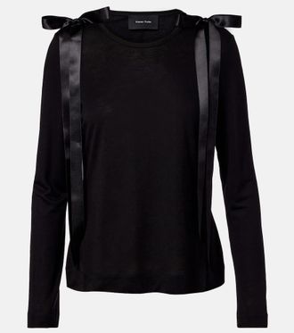 Simone Rocha Bow-detail jersey top
