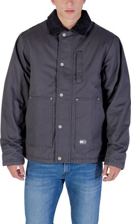 Tommy Hilfiger Mens Corduroy Collar Jacket - Grey Cotton - Size X-Large