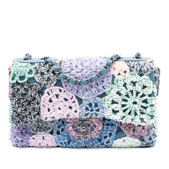 Chanel Multi Small Crochet Cotton Paris-Seoul Crochet Work Flap