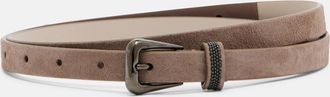 Brunello Cucinelli Monili suede belt
