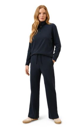 Pact CloudKnit Half Zip in Midnight Blue at Nordstrom, Size X-Small