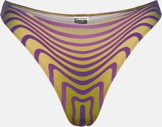 Jean Paul Gaultier Printed high-rise bikini bottoms