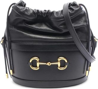 Gucci Borsa a secchiello con morsetto anni 2010 - Nero
