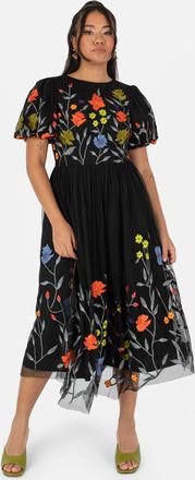 Maya Embroidered Midi Dress