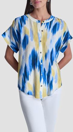 DKNY Abstract Print Button-Up Shirt in Sunlit Shoreline at Nordstrom, Size X-Large