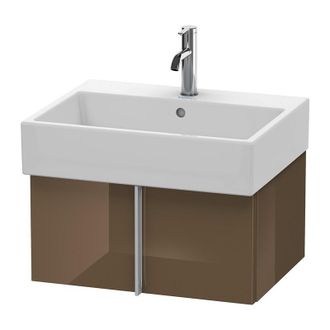 Duravit Mueble De Pared Duravit Vero Air 58,4 X 43,1 Cm, 1 Extra&iacute;ble, Para Vero Air 235060, Color (frente/cuerpo): Marr&oacute;n Oliva Laca Alto Brillo - Va612506161