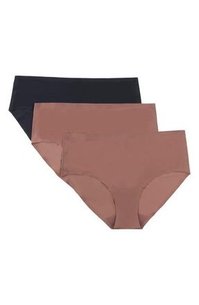 Uwila Warrior No Brainer Assorted 3-Pack Seamless Full Briefs in 2 Toffee And 1 Tap Shoe Black at Nordstrom, Size X-Small