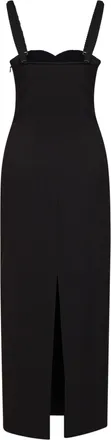 Des_Phemmes Crystal-Embroidered Bustier Dress - Black