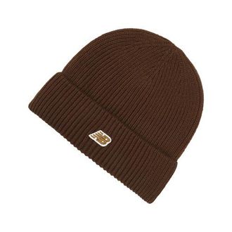New Balance Unisex Winter Watchman Beanie NB Patch V3.0 in Marrone, Acrilico, Taglia OSZ