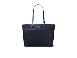 Michael Kors Winston Large Top Zip Function Tote Tote Handbags Navy, Nylon/Polyester