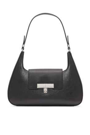 Calvin Klein Womens Becky Demi Shoulder Bag, Black/Silver, One Size
