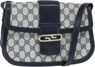 Gucci Pre-owned Plastic Cross Body Bag - Dames - Vintage Schoudertas - Blauw - ONE Size - Vintage