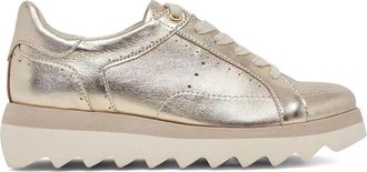 Dolce Vita Jorgie Sneakers Womens Platinum Leather Athletic Shoes ZOGG3092