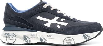 Premiata Blue Moerun Suede Cushioning Sneakers