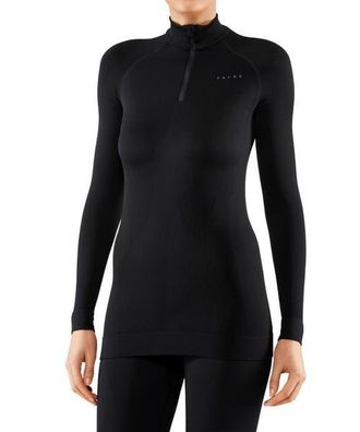 Falke Maximum Warm Zip Base Layer Top in Black at Nordstrom, Size X-Large