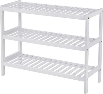 Calicosy Zapatero 3 niveles de Bambú blanco - L70 cm