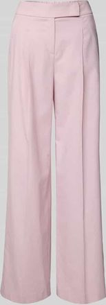 Luisa Cerano Luisa Cerano Wide Leg Bundfaltenhose mit Eingrifftaschen in Hellrosa, Größe 40