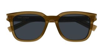 Saint Laurent SL 711 004 Mens Sunglasses Brown Size 52