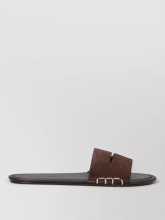 J.W.Anderson mules ballet style suede upper open toe