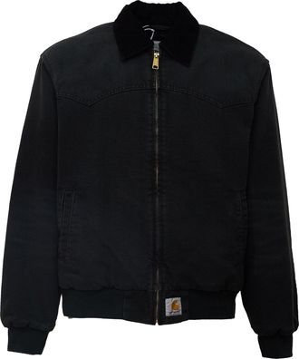 Carhartt Work in Progress Black OG Santa Fe Lightly Padded Jacket