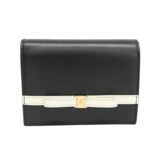 Ferragamo Pre-owned Wallets, female, Black, Size: ONE SIZE Pre-owned Compact wallet Iy-22 1087