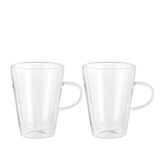 KASANOVA Set 2 mug 300 ml in vetro borosilicato