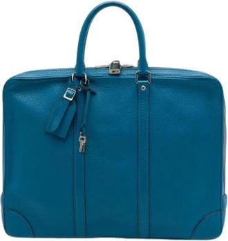 Louis Vuitton Tweedehands leren Louis Vuitton tassen - Dames - Vintage Handtas - Blauw - ONE Size - Vintage