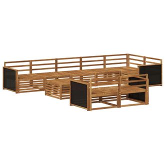 vidaXL Conjunto De Sof&aacute;s De Exterior 9 Pcs Vidaxl