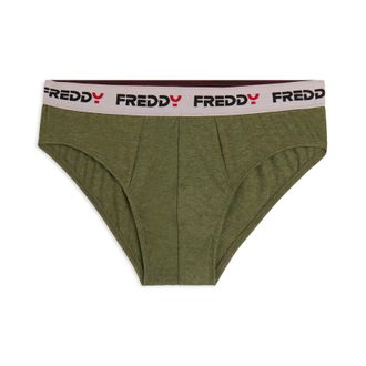 Freddy Slip Uomo con Elastico Jacquard a Contrasto e Logo