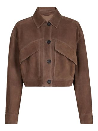 Brunello Cucinelli monili-detail jacket - Brown