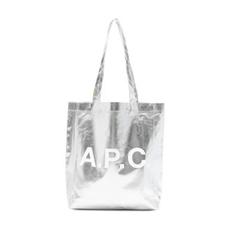 A.P.C. Tote Bags, female, Gray, Size: ONE SIZE Lou Tote