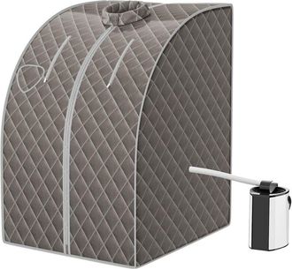 Costway 3l Mini Sauna De Vapor Para Casa Con Control Remoto,silla Y Accesorios Sauna De Vapor Port&aacute;til Con Control Remoto Cabina De Sauna Con Temperatura Y Te