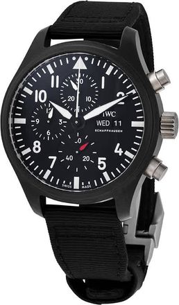 IWC Pilot Top Gun Chronograph Automatic Black Dial Mens Watch IW389101