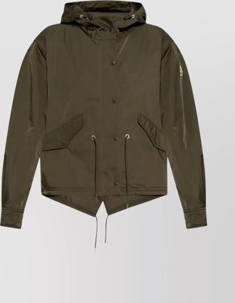 Moncler short hooded parka pockets