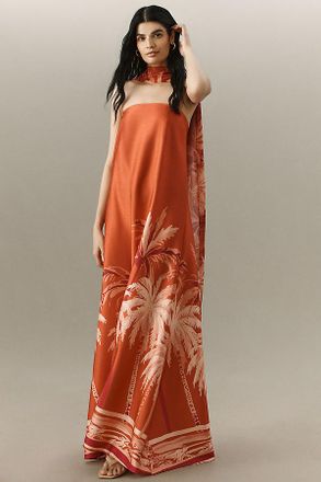 Diarrablu Tubi Cape Maxi Dress
