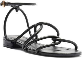 Arezzo Anna Ankle Strap Sandal in Black at Nordstrom, Size 7.5