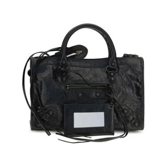 Balenciaga Le City Bag Small - Dames - Tassen - Zwart - Maat: ONE Size Leer
