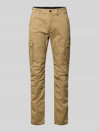 s.Oliver Red Label Regular Fit Cargohose aus Baumwoll-Mix in Camel, Gr&ouml;&szlig;e XXL