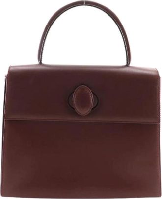 Cartier Pre-owned Must Line Calf Handbag - Dames - Vintage Handtas - Rood - ONE Size - Leer - Vintage