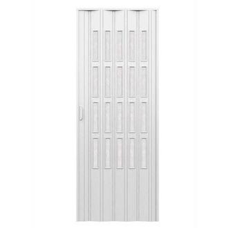 Pinto Pinto - Puerta Plegable De Interior En Kit Con Vidrios De Pvc Mod. Sonia Blanco 82x210 Cm